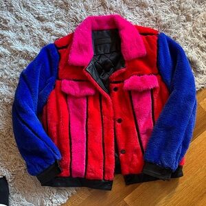 Blank NYC Multicolor Teddy Jacket